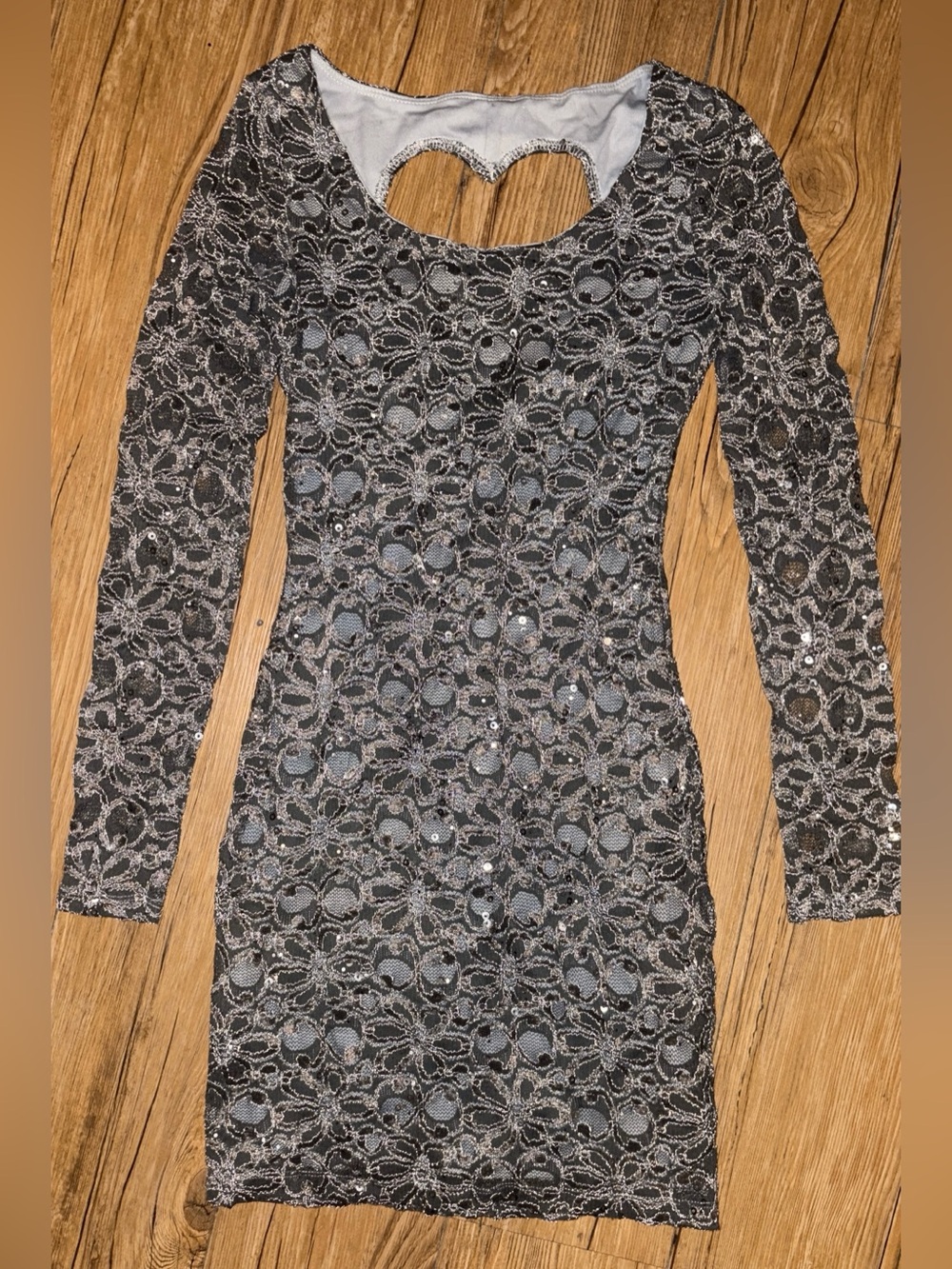 Y2K Ruby Rox lace sequin dress